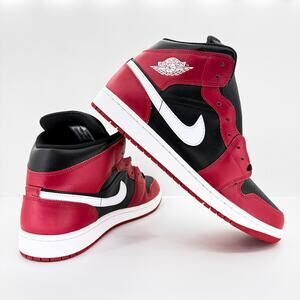 Air Jordan 1 Mid "Black/Gym Red/White" [DQ8426-061] Size 13